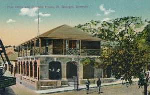 Ufficio postale e dogana, St. Georges, Bermuda, inizio XX secolo da Unbekannt