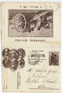 Cartolina-lettera da Unbekannt