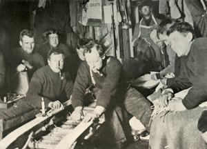 Preparazione di una slitta durante l