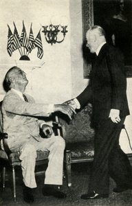 Il presidente Benes visita F. D. Roosevelt nel 1942, 1947 da Unbekannt