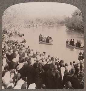 Sacerdoti che benedicono il Giordano, c1900 da Unbekannt