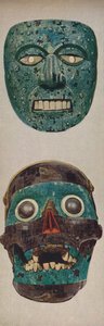 Culture primitive in rituali e maschere festive - Quetzalcoatl e Tezcatlipoca, c1935 da Unbekannt