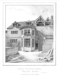 Casa del principe Rupert, Beech Lane, Barbican, 1800 da Unbekannt