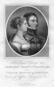 Principessa Carlotta del Galles e Principe Leopoldo di Sassonia-Coburgo, 1816 da Unbekannt