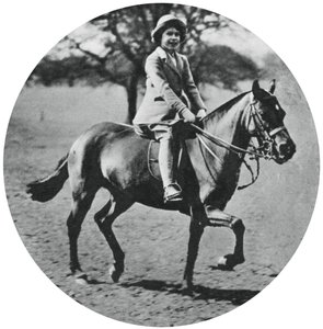 Principessa Elisabetta a cavallo, Windsor Great Park, 1935