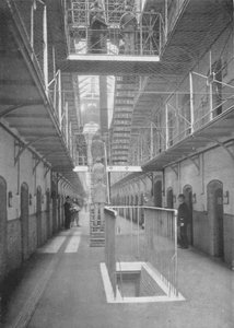 Prigionieri che vanno a cena, prigione di Wormwood Scrubs, Londra, c1903 da Unbekannt