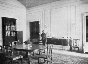 Sala da pranzo privata alla Casa Bianca, Washington DC, USA, 1908 da Unbekannt