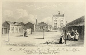 Casa di prova della London Female Mission, 57 White Lion Street, Islington, Londra, c1836 da Unbekannt