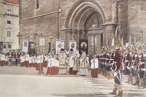 Processione in onore di Santo Stefano a Budapest il 20 agosto da Unbekannt