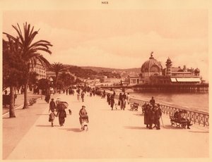 Promenade des Anglais e il Jetty Palace, Nizza, 1930 da Unbekannt