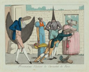 Provinciaux visitant les curiosités de Paris, c. XVIII da Unbekannt