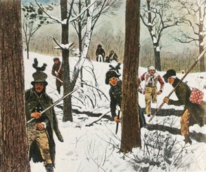 Soldati prussiani che fuggono dalla prigionia francese, gennaio 1807, 1936 da Unbekannt
