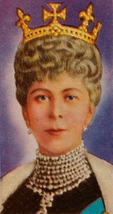 La regina Mary, consorte di re Giorgio V, alla sua prima apertura del Parlamento, 1911