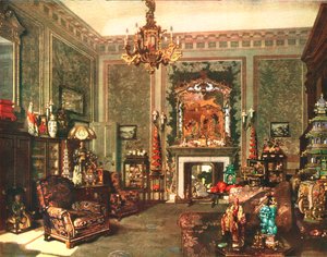 La stanza cinese Chippendale della Regina Maria a Buckingham Palace, c1935 da Unbekannt