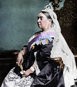 La regina Vittoria in abiti cerimoniali al suo Giubileo d