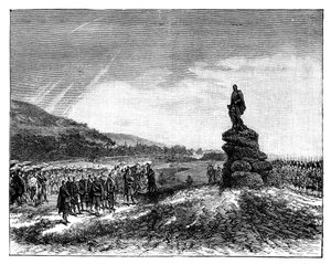La regina Vittoria svela una statua del principe Alberto a Balmoral, Scozia, 1860 da Unbekannt