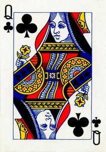 Regina di fiori da un mazzo di carte da gioco Goodall & Son Ltd., c1940 da Unbekannt