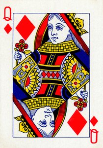 Regina di Quadri da un mazzo di carte da gioco Goodall & Son Ltd., c1940 da Unbekannt