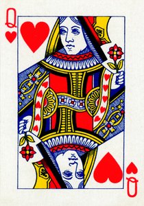 Regina di cuori da un mazzo di carte da gioco Goodall & Son Ltd., c1940 da Unbekannt