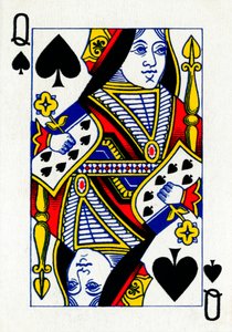Regina di Picche da un mazzo di carte da gioco Goodall & Son Ltd., c1940 da Unbekannt