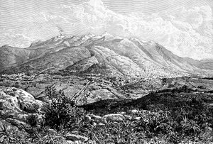 Quito e Monte Pichincha, Ecuador, 1895
