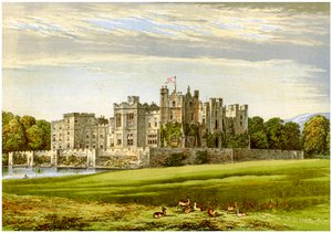 Castello di Raby, Contea di Durham, casa del Duca di Cleveland, c1880 da Unbekannt