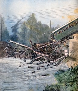 Incidente ferroviario, Munchenstein, Svizzera, 14 luglio 1891 da Unbekannt