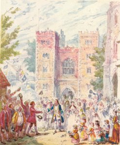 Matrimonio di Randulph Crewe con Hilda nella chiesa di Lambeth, 1842, 1903 da Unbekannt