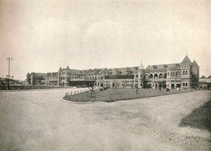 Stazione ferroviaria di Rangoon, 1900 da Unbekannt