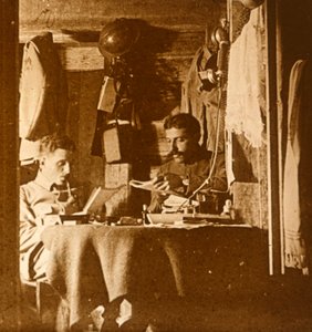 Lettura nelle trincee da Unbekannt