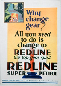 Pubblicità della benzina Red Line, 1929 da Unbekannt