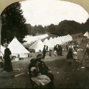 Campo profughi nei campi da gioco di Golden Gate Park da Unbekannt