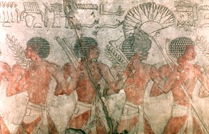Rilievo con Soldati, Tempio di Hatshepsut da Unbekannt