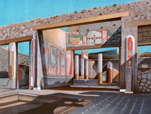 Resti della casa del banchiere Lucius Caecilius Iucundus, Pompei, 1902
