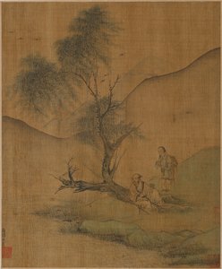 Riposo sotto i salici, forse dinastia Ming, 1368-1644 da Unbekannt