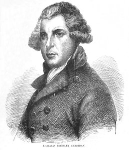 Richard Brinsley Sheridan, drammaturgo, poeta e politico irlandese, c1875 1878 da Unbekannt