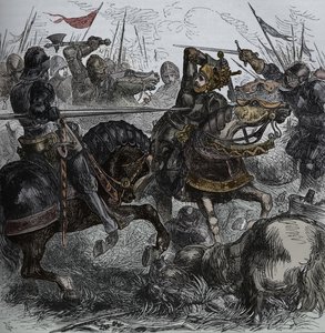 Riccardo III a Bosworth, 22 agosto 1485, c1880 da Unbekannt