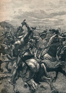 Riccardo III alla Battaglia di Bosworth, 1485 da Unbekannt