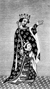 Riccardo II e suo padre, il Principe Nero da Unbekannt