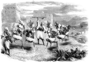 Danza nuziale riffiana a Tangeri, 1860