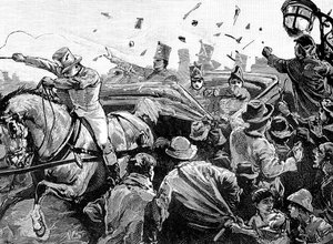 Rivolte a Montreal, Canada, 1849 da Unbekannt