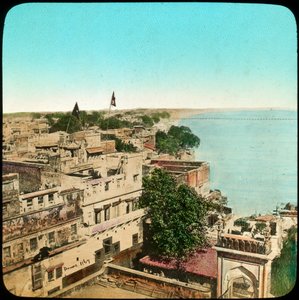 Fiume Gange dalla Moschea di Aurangzeb, Benares, India da Unbekannt