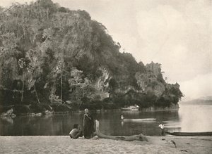 Scena fluviale - Il secondo passaggio stretto, vicino a Bhamo, 1900 da Unbekannt