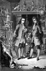 Robert Boyle, chimico e fisico anglo-irlandese e Denis Papin, fisico francese, 1870 da Unbekannt