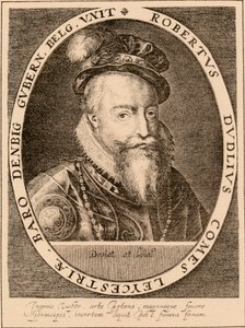 Robert Dudley, 1º conte di Leicester 1532-1588, nobile inglese, 1889 da Unbekannt