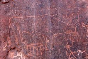 Pitture rupestri a Inchalt, Ghat, Libia da Unbekannt