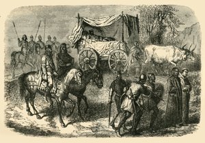 Roi Faineant Re Pigro della razza merovingia, VII secolo, 1890