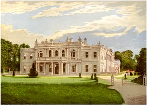 Rolleston Hall, Staffordshire, casa del Barone Mosley, c1880 da Unbekannt