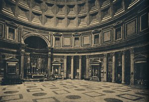 Roma - Interno del Pantheon, ora chiesa di S. Maria ad Martyres da Unbekannt