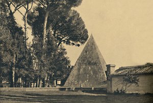 Roma - Piramide sepolcrale di Caio Cestio - Porta di San Paolo sulla via Ostiense, 1910 da Unbekannt